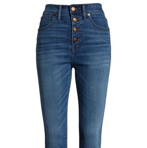 Madewell 10-Inch High Waist Button Front Jeans